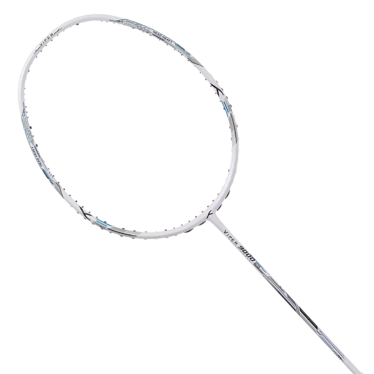 Hundred Viper 9000 - 5U Badminton Racket - White/Blue
