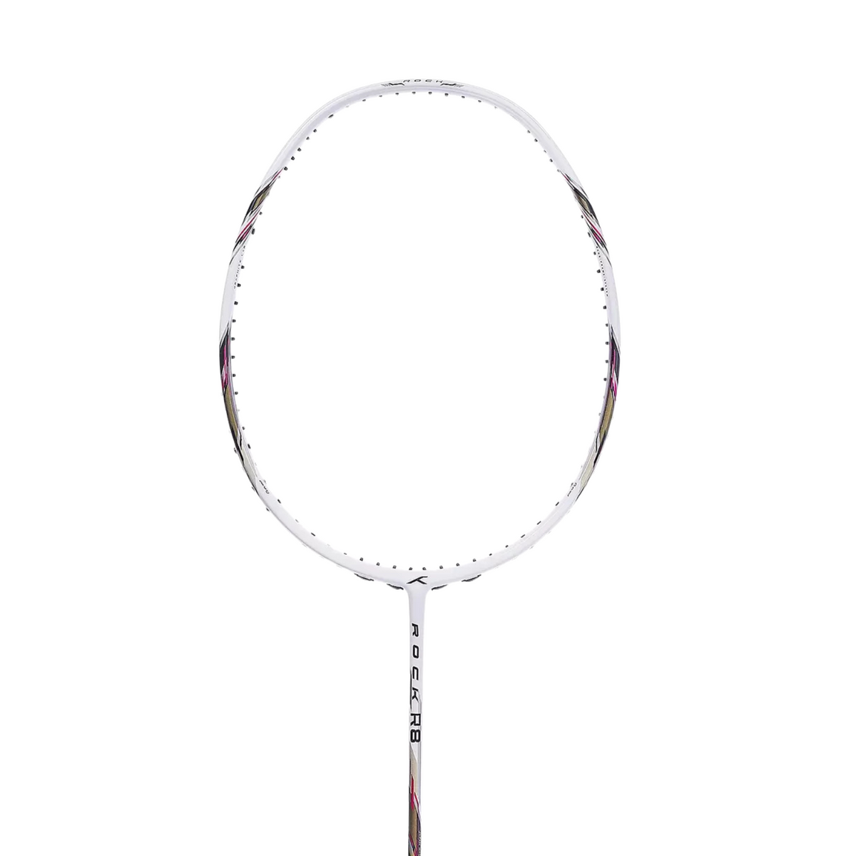 Hundred Rock R8 4U Badminton Racket - White/Black/Pink
