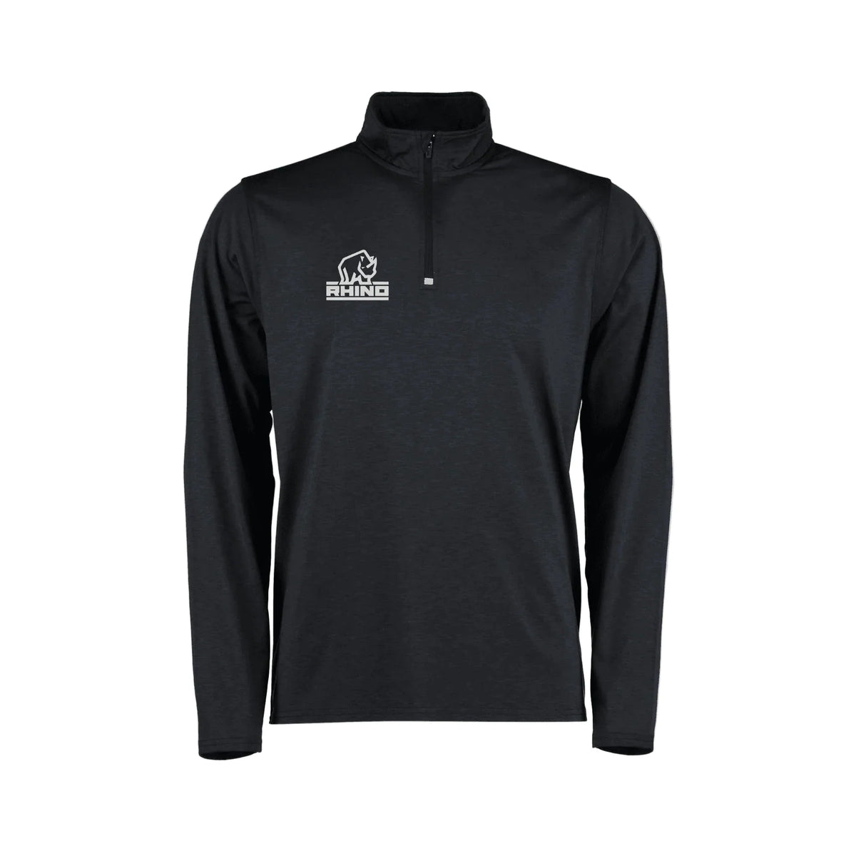 Rhino Hyper 1/4 Zip Lightweight Midlayer Unisex - Multicolor Black Marl Clothing Rhino