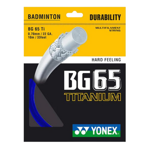 Yonex BG65 Titanium Badminton String (10m Set) Red String (Packs) Yonex