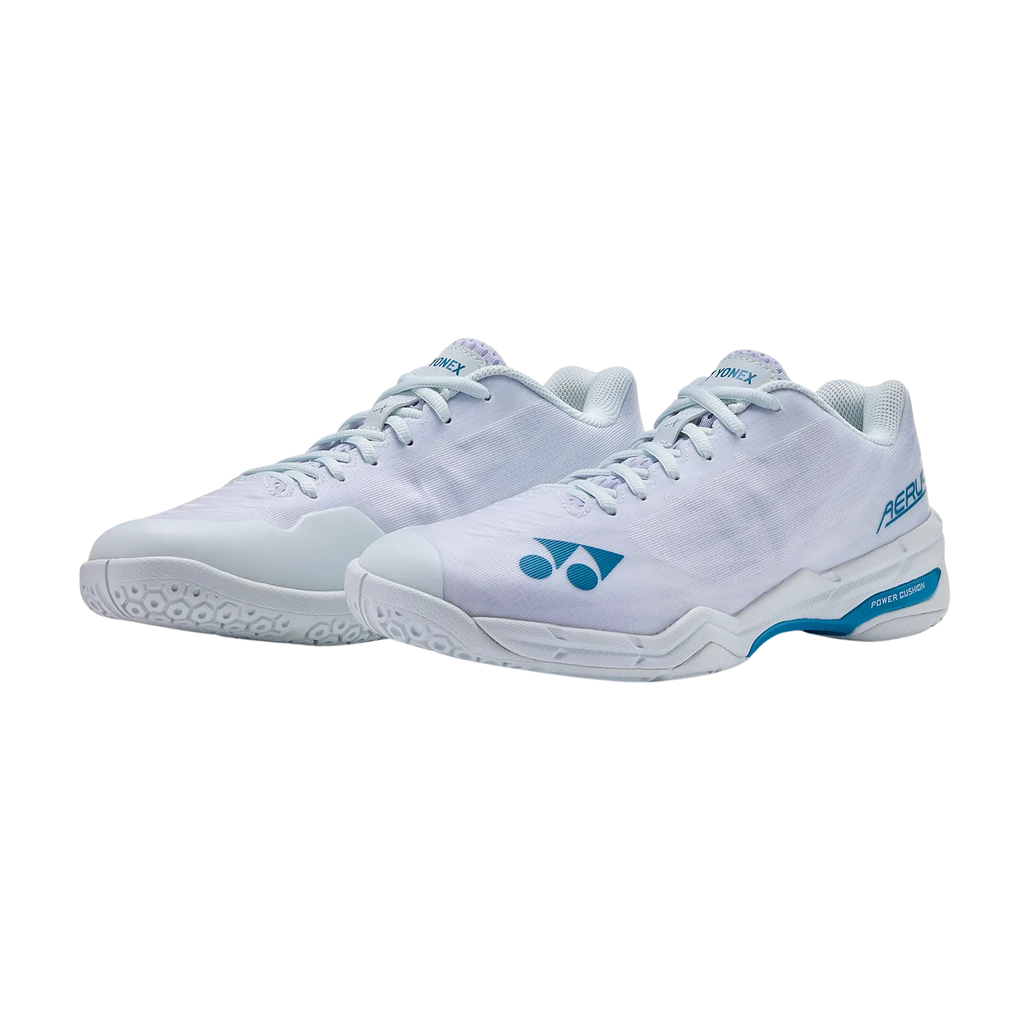 Yonex Power Cushion Aerus X2 Badminton Shoe Unisex - White/Blue Badminton Shoes Yonex