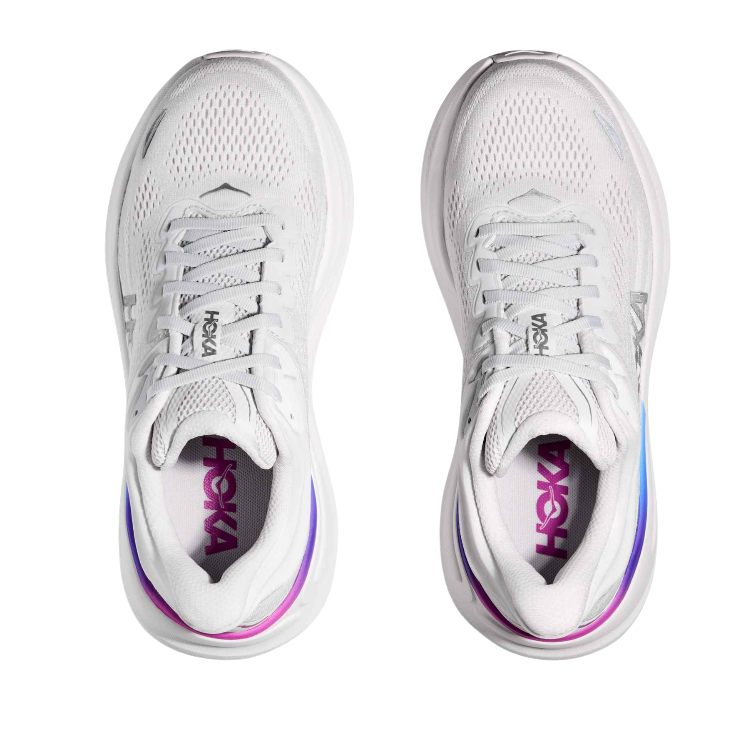 Hoka Bondi 9 Running Shoes Women - Cosmic Grey/White