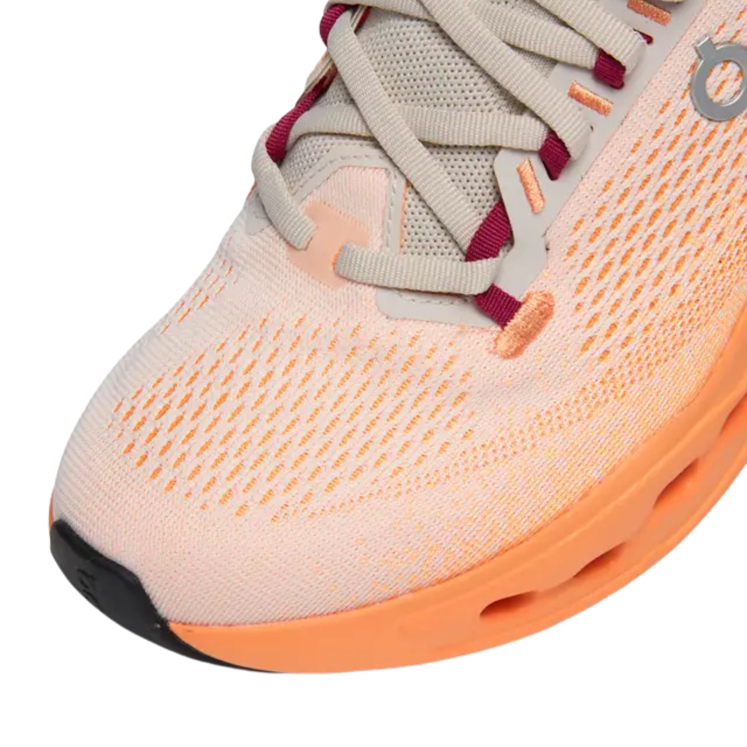 On Running Cloudsurfer Max Running Shoe Men - Pearl/Tangerine Running Shoes On Running