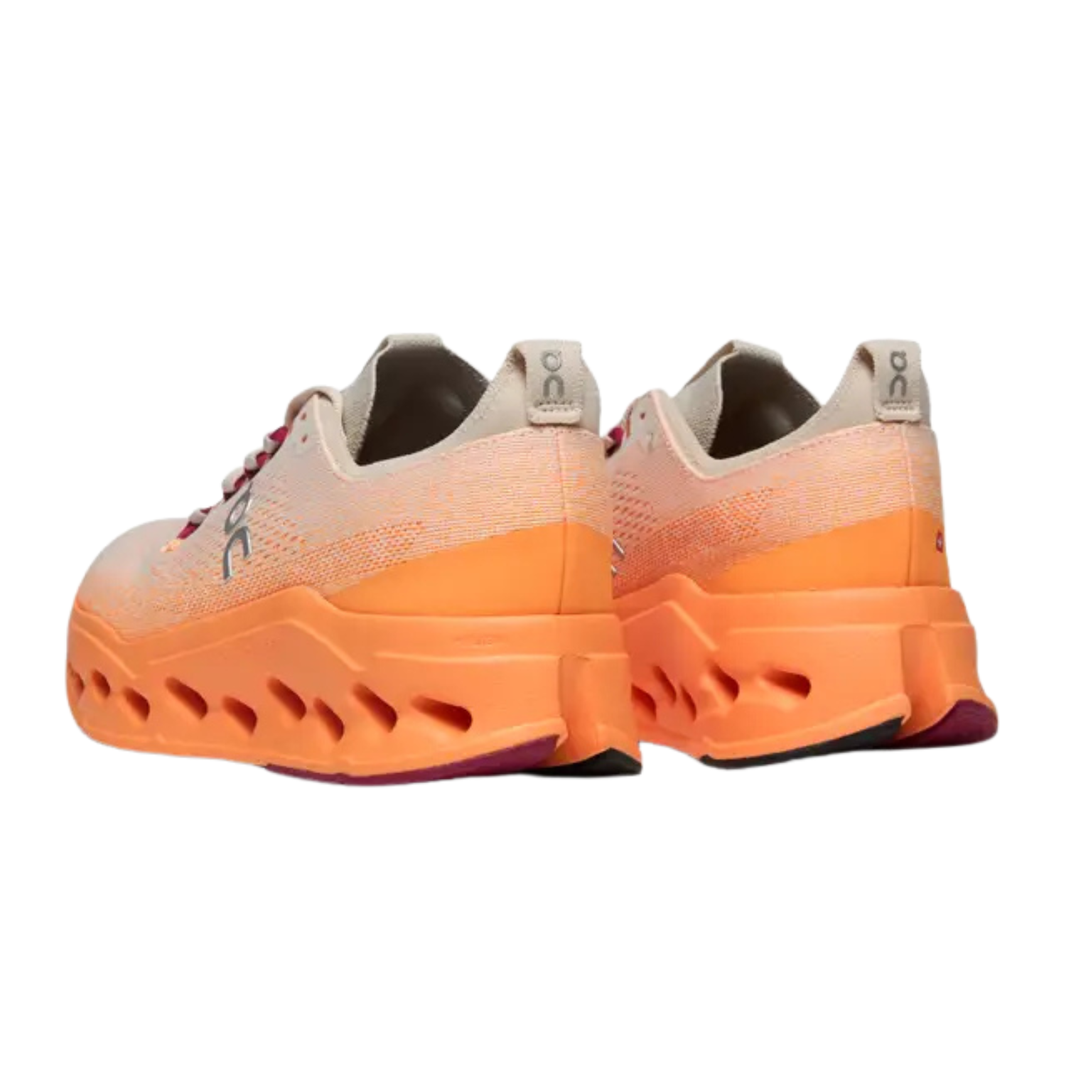 On Running Cloudsurfer Max Running Shoe Men - Pearl/Tangerine Running Shoes On Running