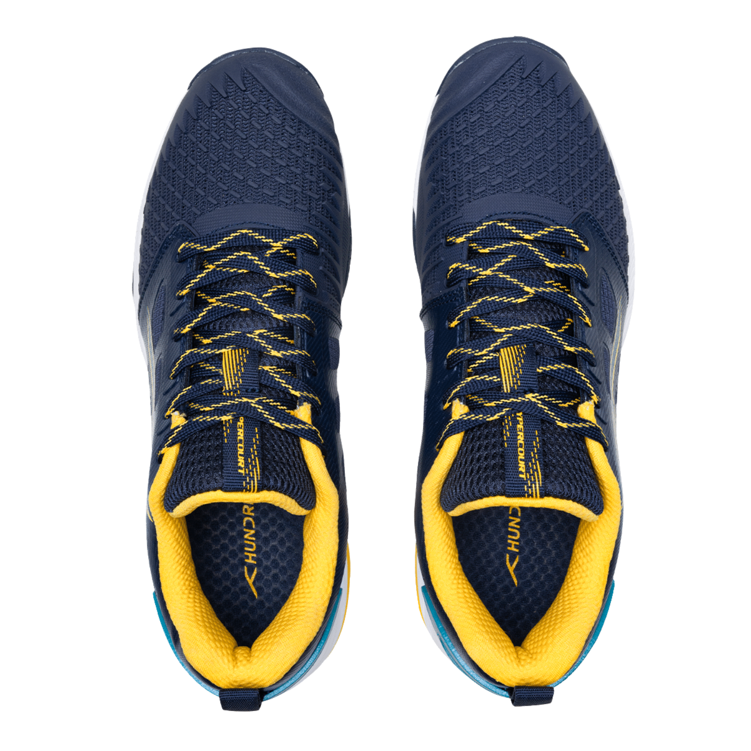 Hundred Hypercourt Badminton Shoes - Blue Badminton Shoes Hundred