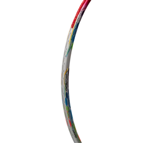 Hundred Flutter 7 Attack 4U Badminton Racket - White/Red Badminton Rackets Hundred