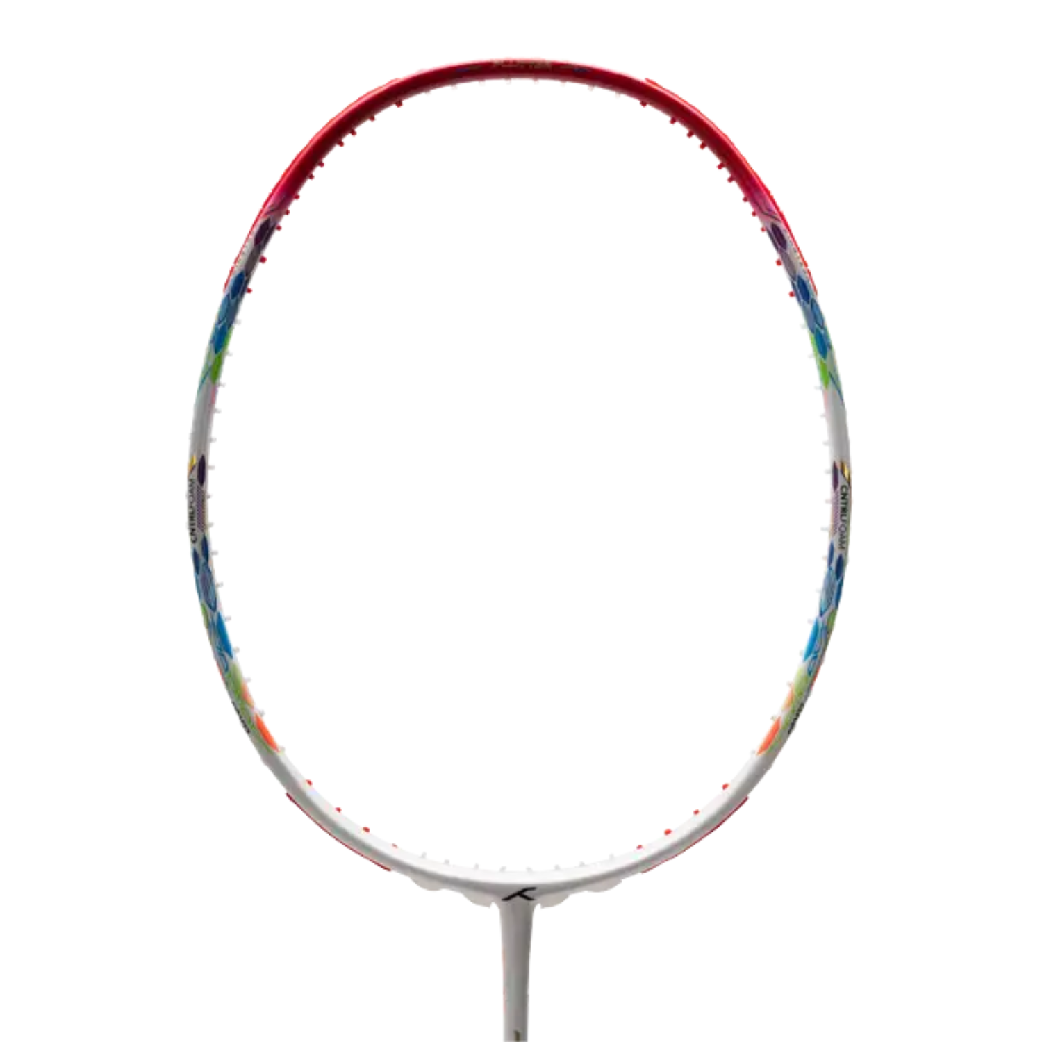 Hundred Flutter 7 Attack 4U Badminton Racket - White/Red Badminton Rackets Hundred
