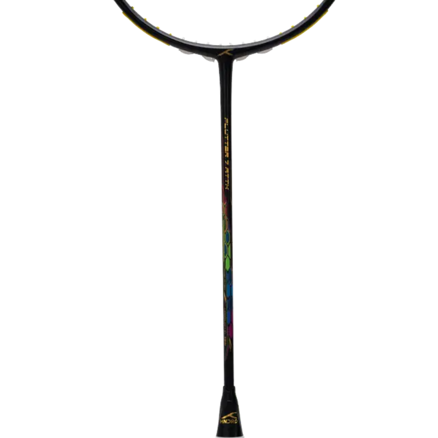 Hundred Flutter 7 Attack 4U Badminton Racket - Black/Red Badminton Rackets Hundred