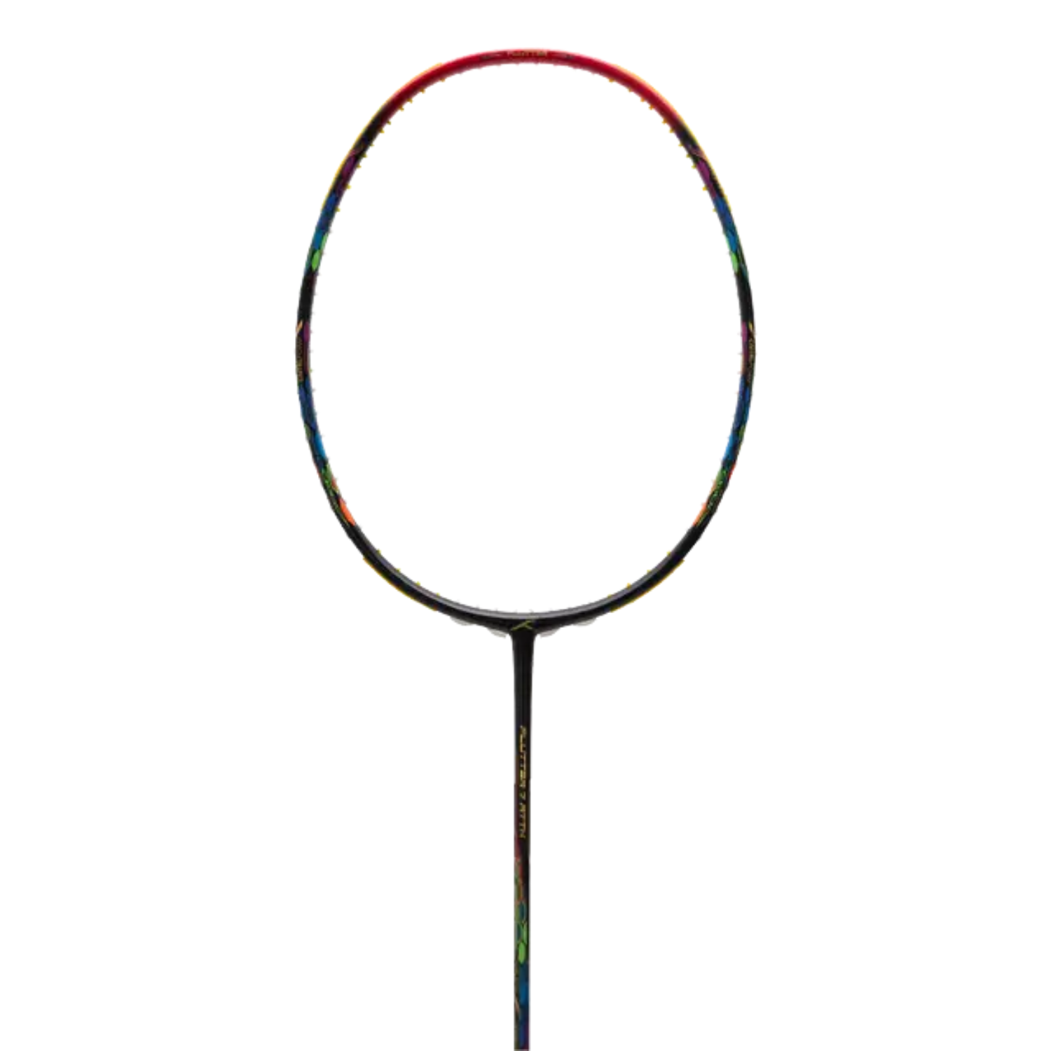 Hundred Flutter 7 Attack 4U Badminton Racket - Black/Red Badminton Rackets Hundred