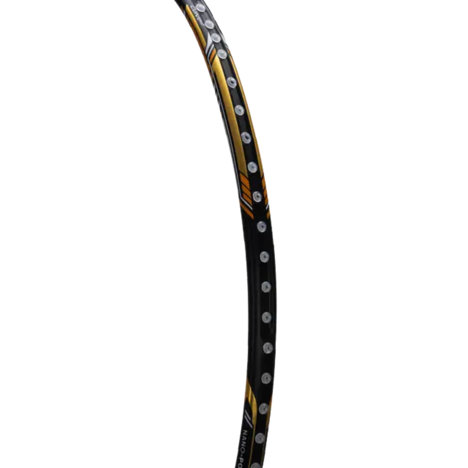 Hundred Nuclear 72 6U Badminton Racket - Black/White/Gold Badminton Rackets Hundred