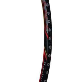 Hundred Atomic X 38 Power Badminton Racket - Charcoal/Red Badminton Rackets Hundred