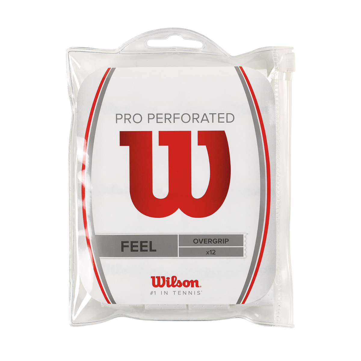 Wilson Pro Overgrip Perforated 12 Pack - White Accessories Wilson