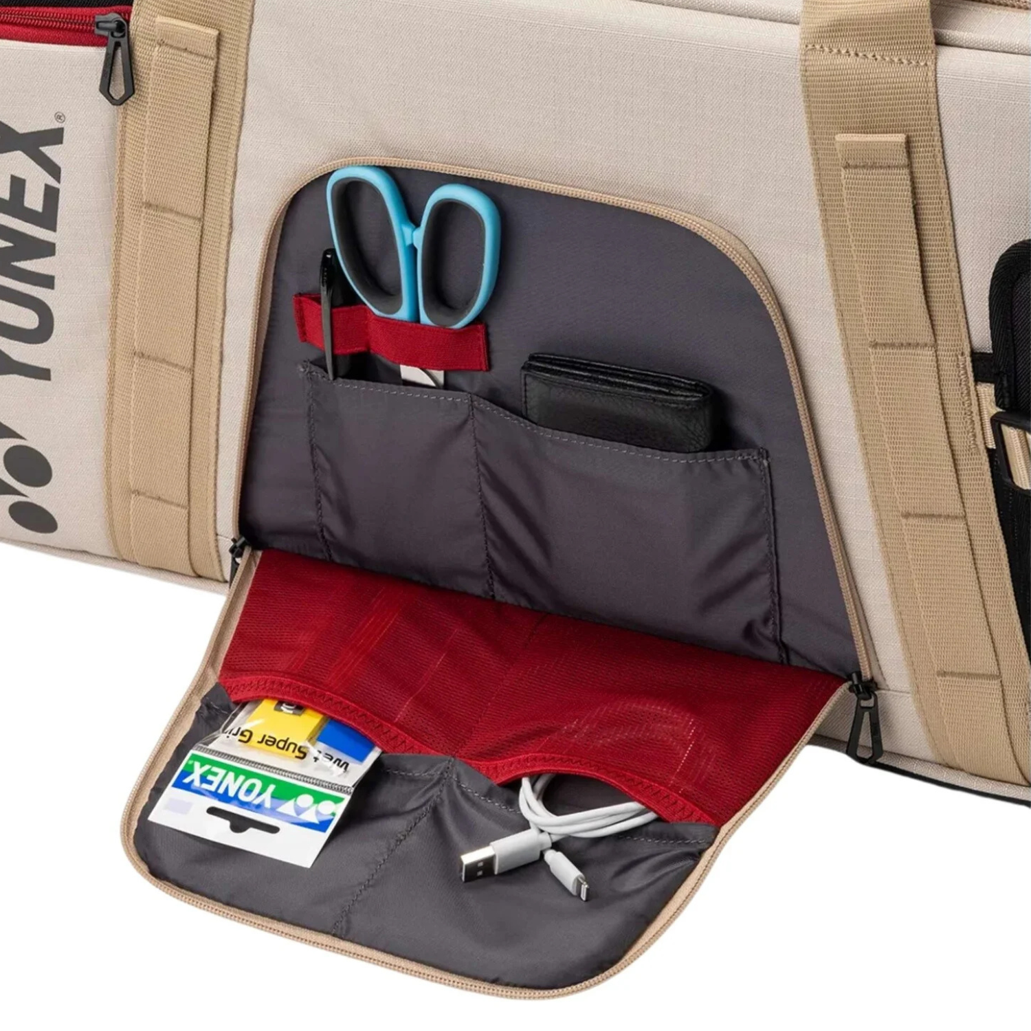 Yonex BA72631WEX Gearlogic Tournament Bag - Beige Luggage Yonex