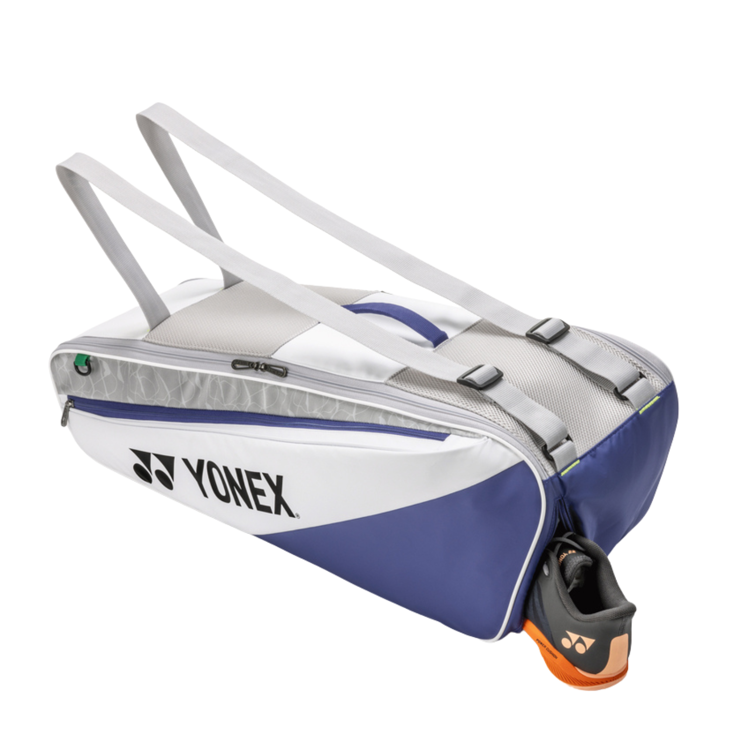 Yonex BA52526EX Club 6 Racket Bag - White/Blue Luggage Yonex