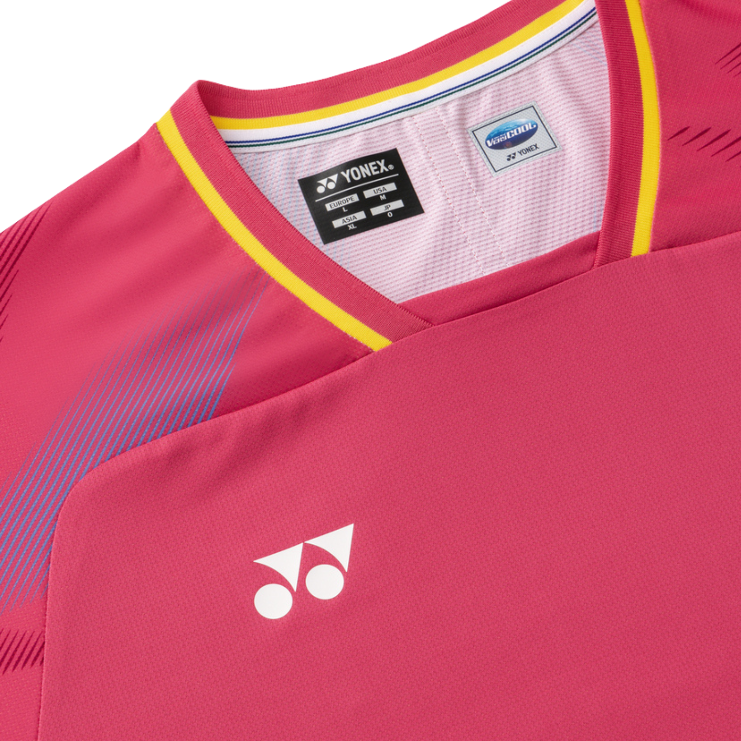 Yonex 10733YX China NT Crew Neck Shirt Men - Magenta Clothing Yonex