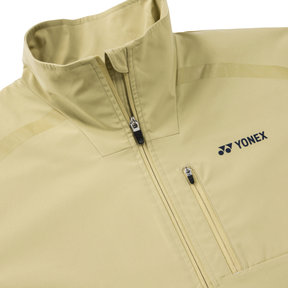 Yonex 50198JEX Practice Warm-Up Jacket Junior - Khaki Beige Clothing Yonex
