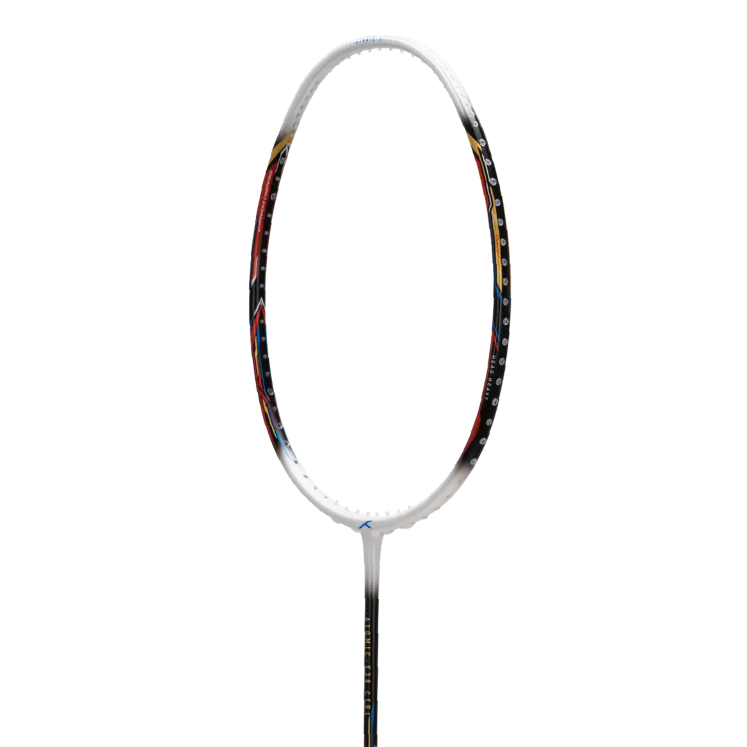 Hundred Atomic X 38 Control Badminton Racket - White/Black Badminton Rackets Hundred