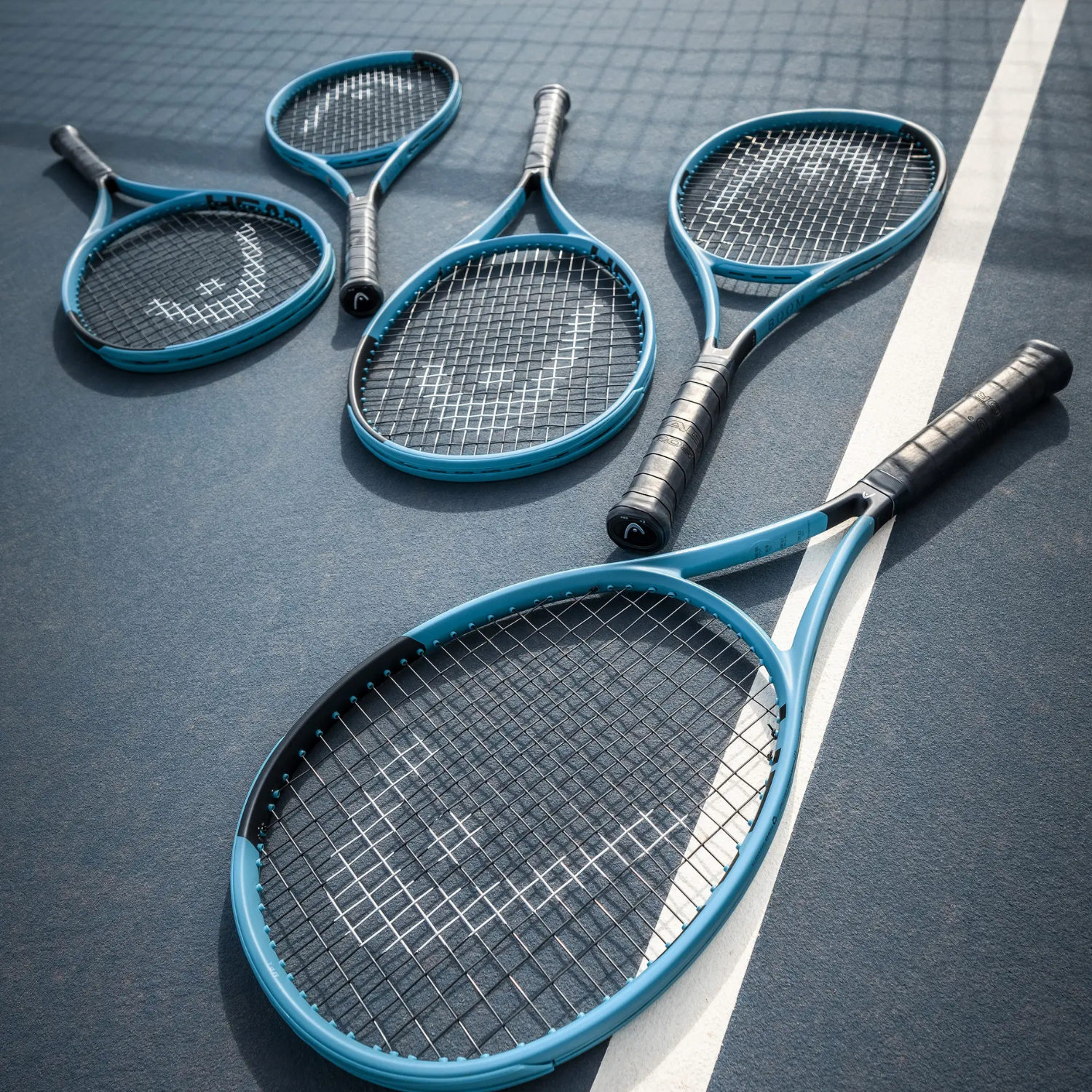 Head Boom MP 2026 Strung Tennis Rackquet - Ski Blue Tennis Rackets Head