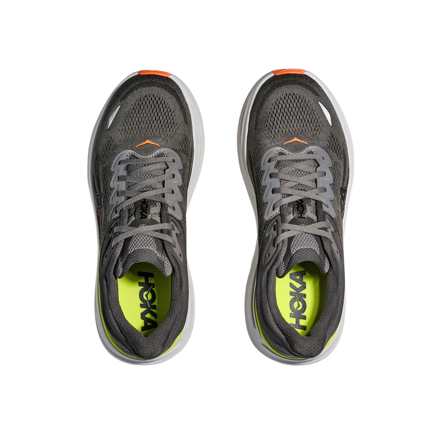 Hoka Bondi 9 Running Shoe Men - Asphalt Grey/Gravel Running Shoes Hoka