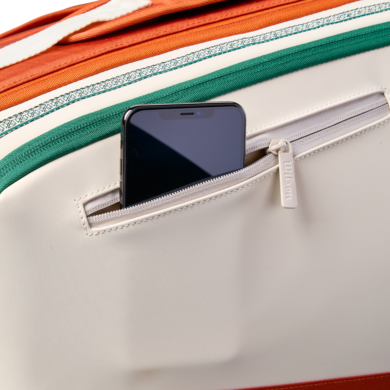 Wilson Roland Garros 2026 9 Racket Bag - Cream/Clay/Green Luggage Wilson