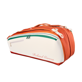 Wilson Roland Garros 2026 9 Racket Bag - Cream/Clay/Green Luggage Wilson