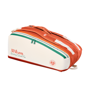 Wilson Roland Garros 2026 9 Racket Bag - Cream/Clay/Green Cream Clay Green 9 Rackets Luggage Wilson
