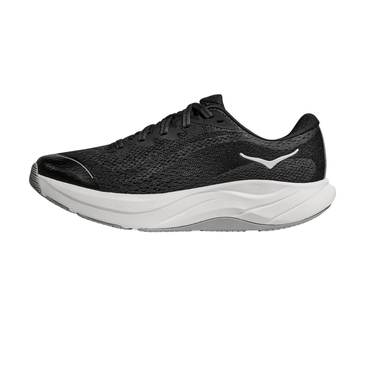 Hoka Rincon 4 Big Kids Running Shoe - Black/White Running Shoes Hoka
