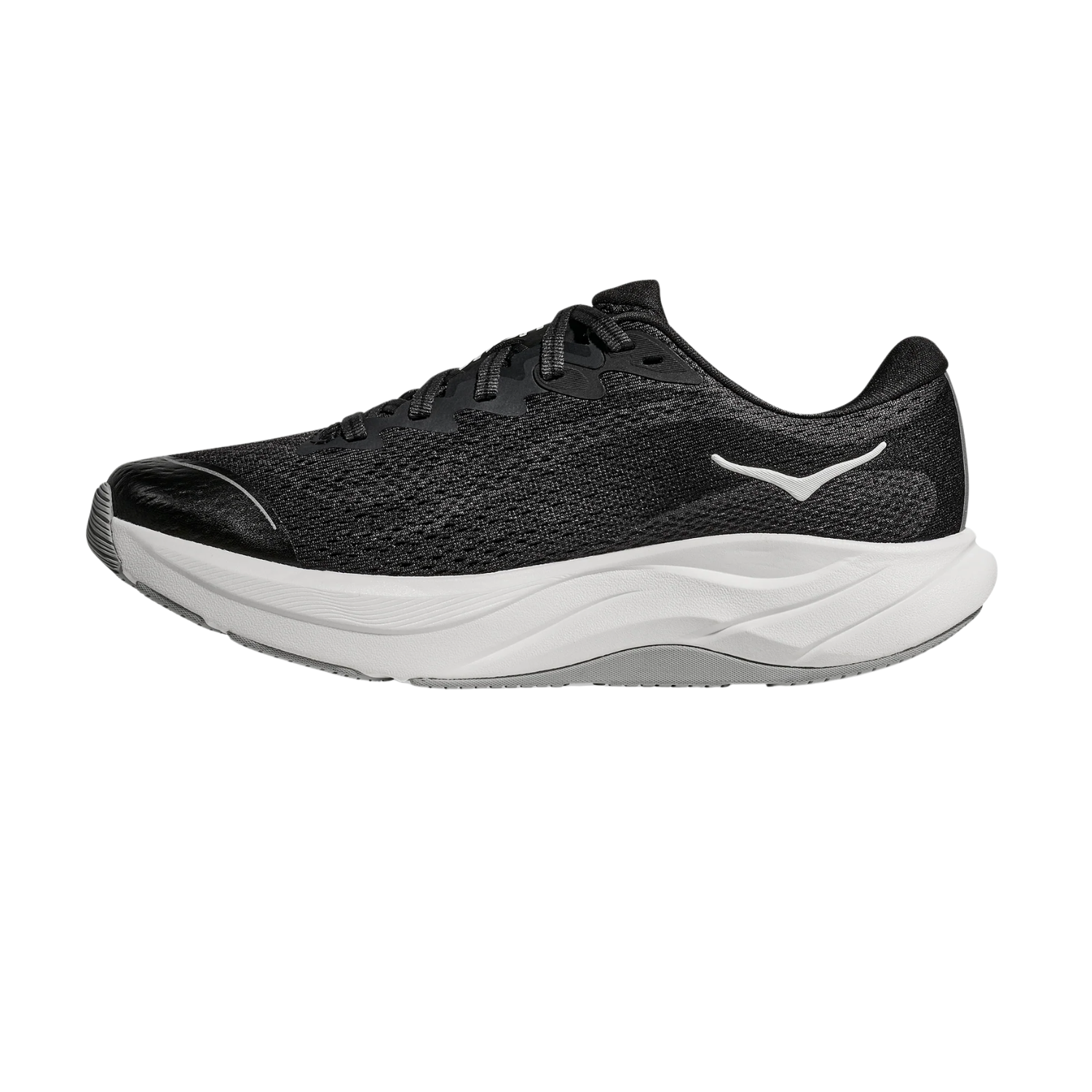 Hoka Rincon 4 Big Kids Running Shoe - Black/White Running Shoes Hoka