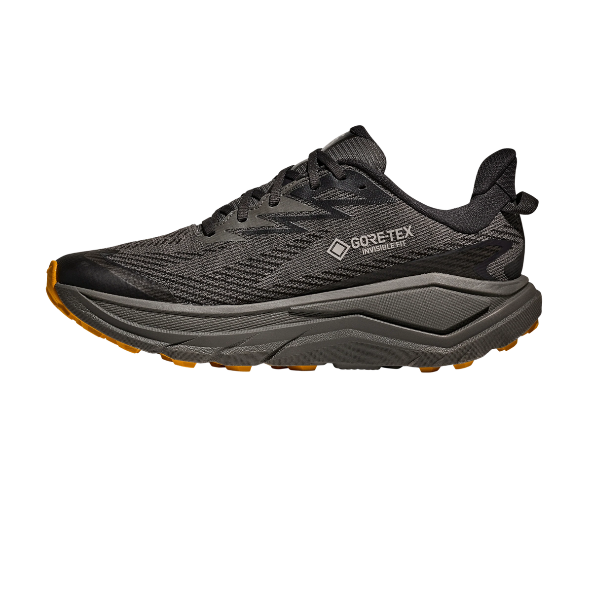 Hoka Challenger 8 GTX Running Shoe Men - Asphalt Grey/ Varsity Yellow Running Shoes Hoka