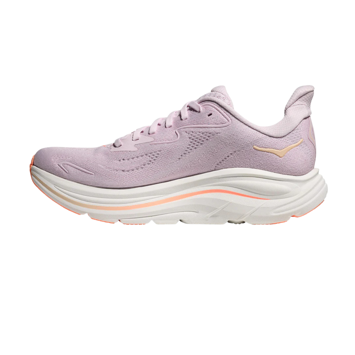 Hoka Clifton 10 Running Shoe Women - Lilac Cream/Tangerine Glow Running Shoes Hoka
