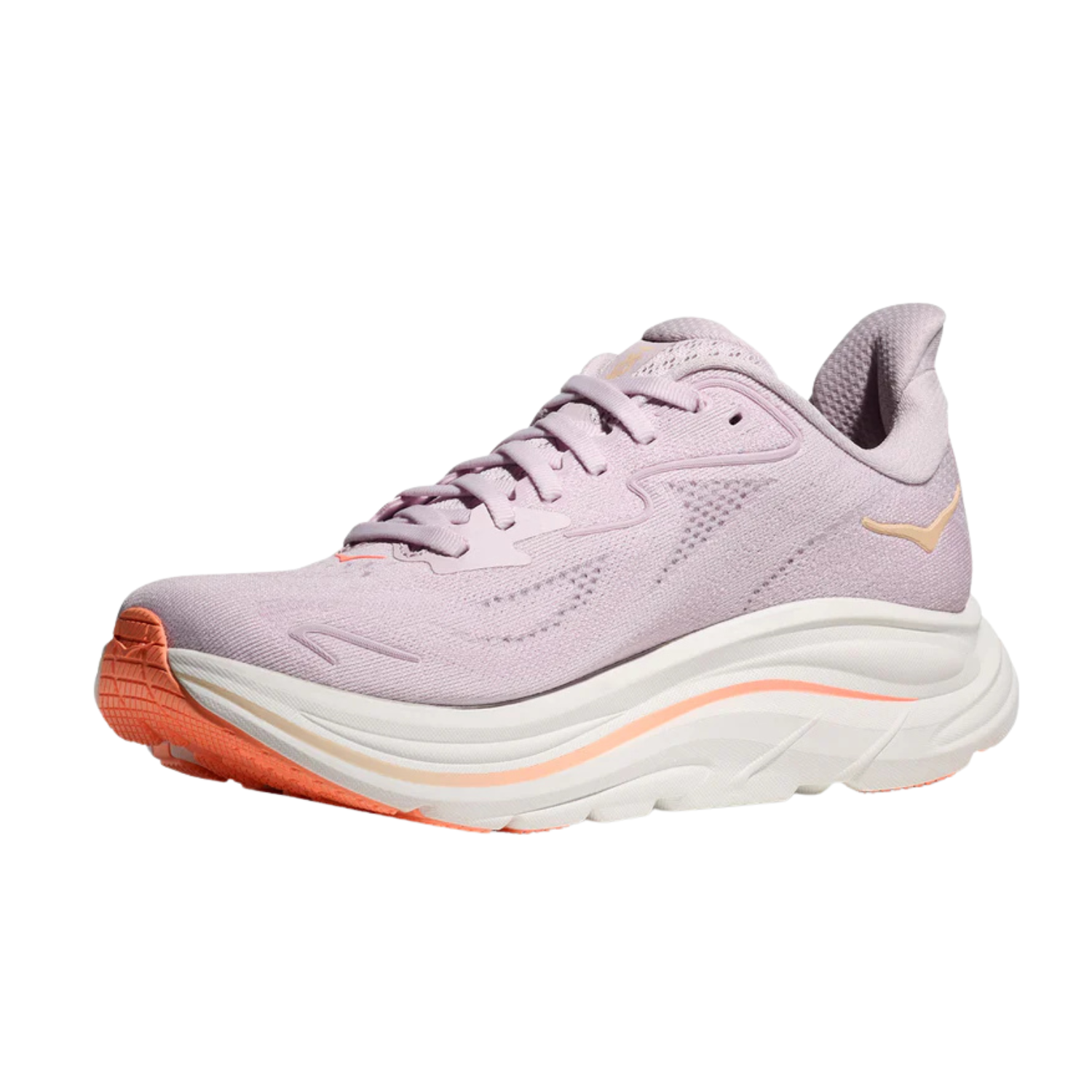 Hoka Clifton 10 Running Shoe Women - Lilac Cream/Tangerine Glow Running Shoes Hoka