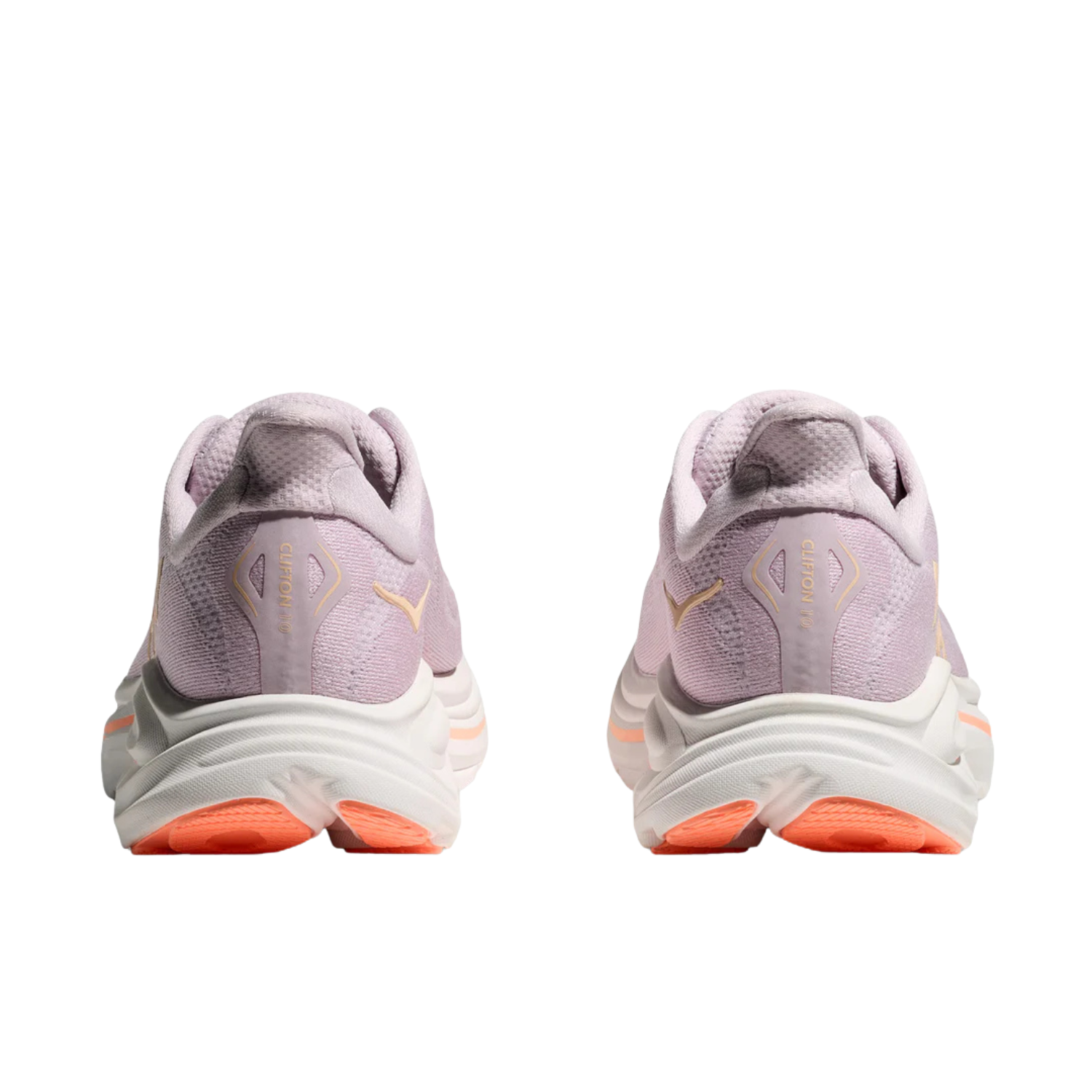 Hoka Clifton 10 Running Shoe Women - Lilac Cream/Tangerine Glow Running Shoes Hoka
