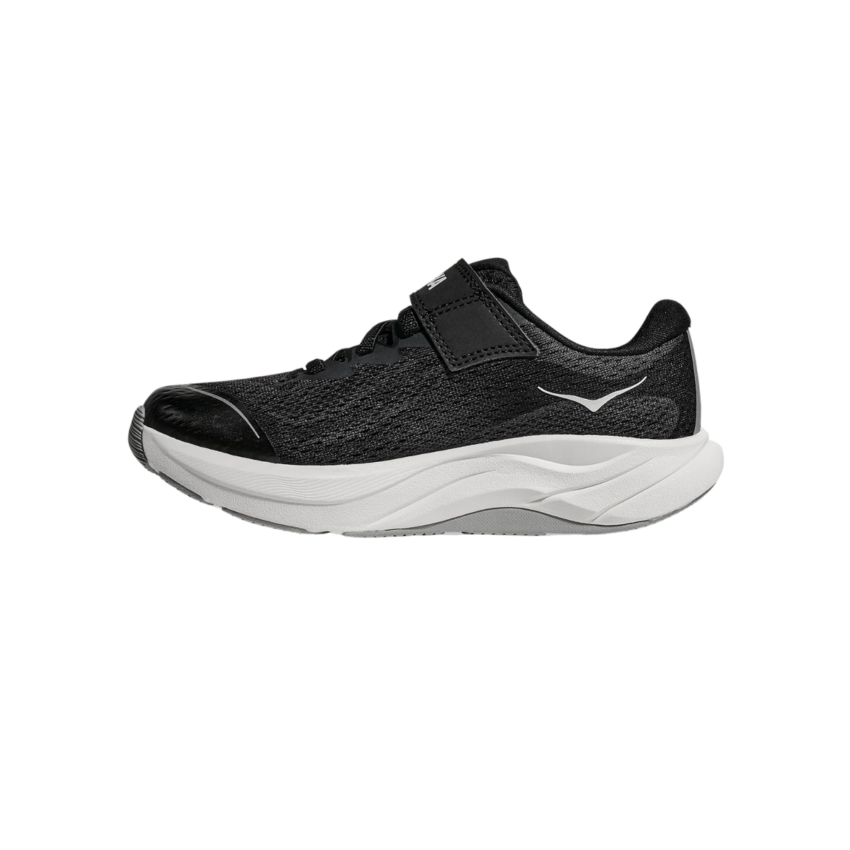 Hoka Rincon 4 Little Kids Shoe - Black/White Running Shoes Hoka