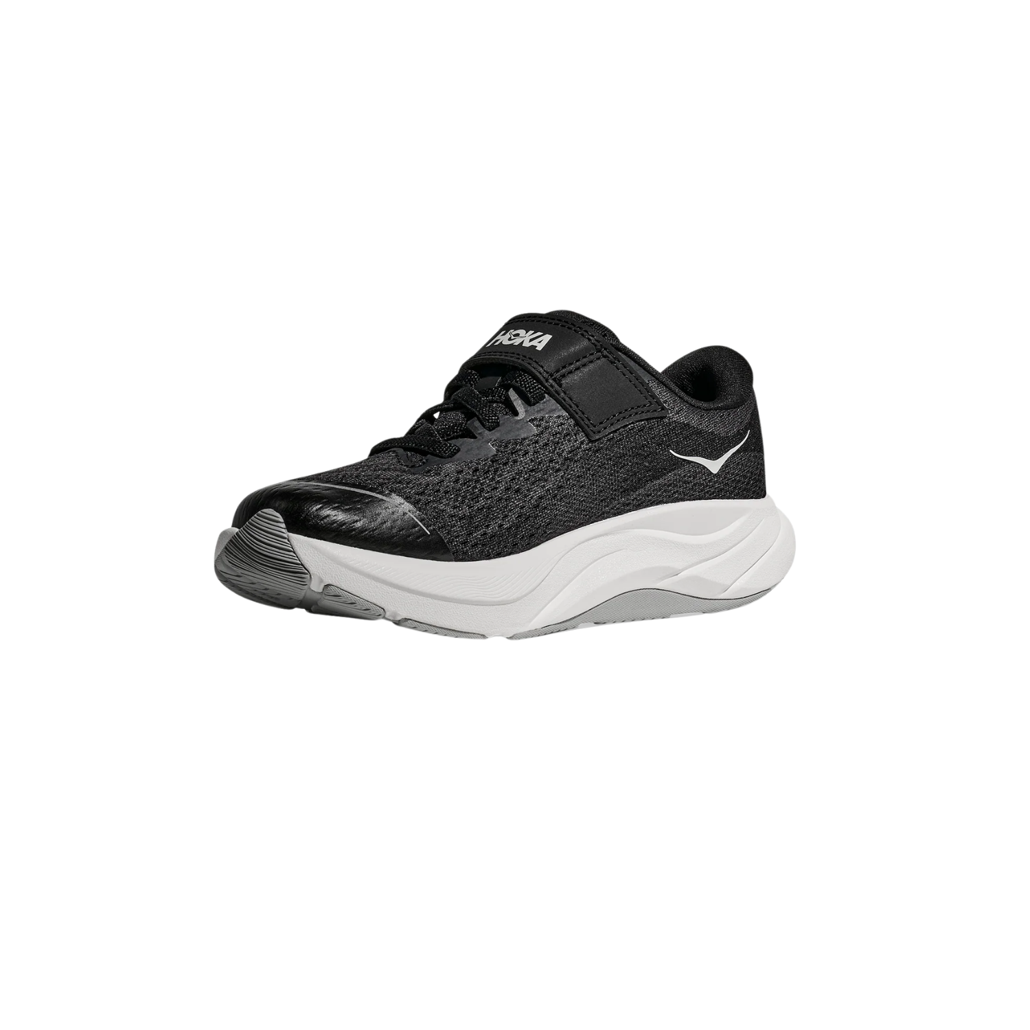 Hoka Rincon 4 Little Kids Shoe - Black/White Running Shoes Hoka