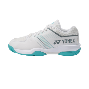 Yonex SHBSF1JREX PC Strider Flow Badminton Shoe Junior Lace - White/Mint White Mint Badminton Shoes Yonex