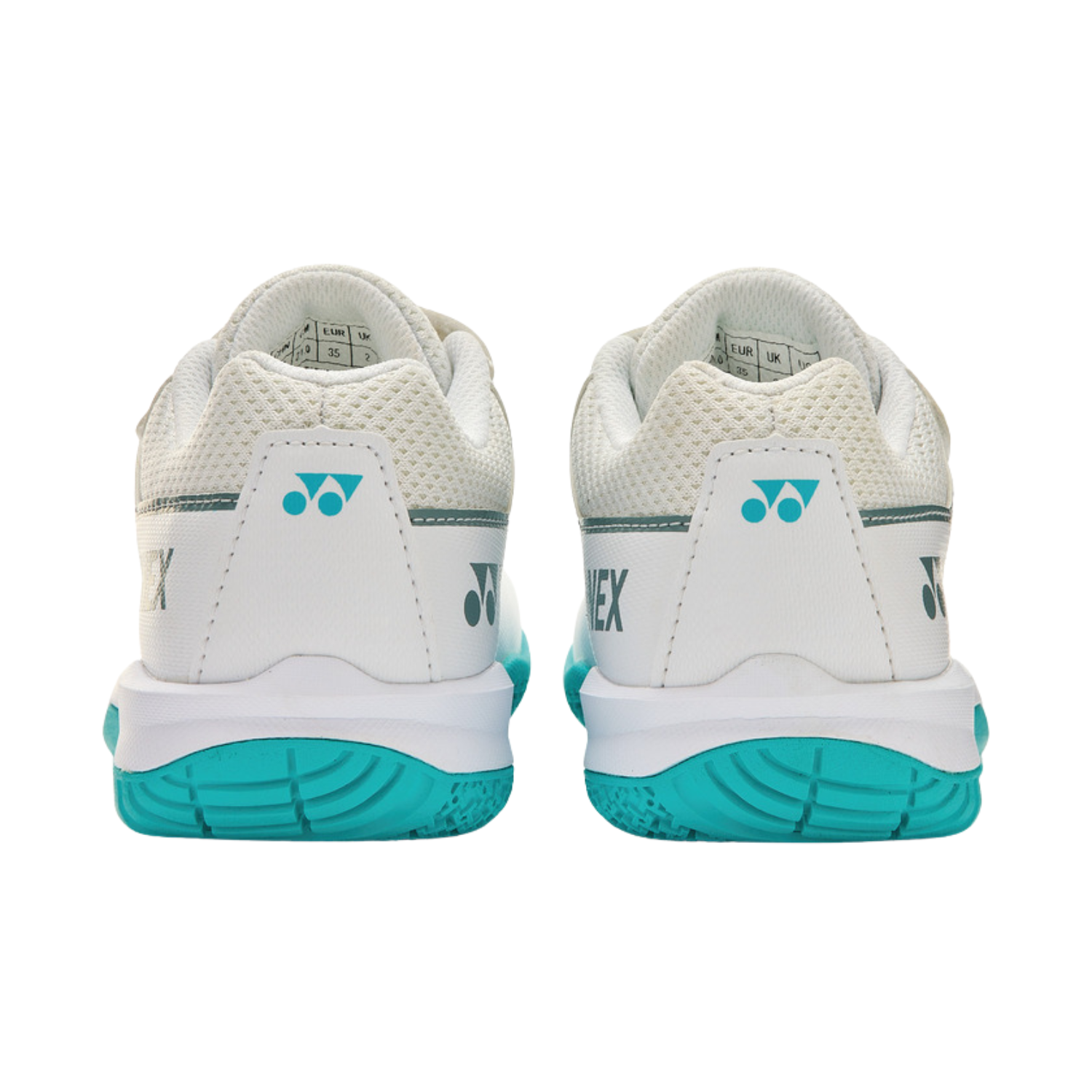 Yonex SHBSF1JBEX PC Strider Flow Badminton Shoe Junior Belt - White/Mint Badminton Shoes Yonex