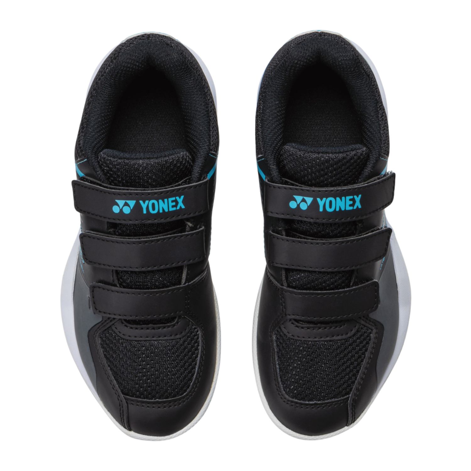 Yonex SHBSF1JB PC Strider Flow Badminton Shoe Junior Belt - Black/Blue Badminton Shoes Yonex