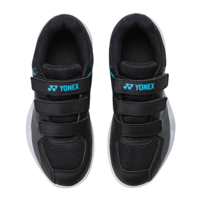 Yonex SHBSF1JB PC Strider Flow Badminton Shoe Junior Belt - Black/Blue Badminton Shoes Yonex