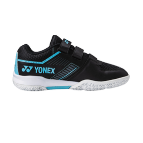 Yonex SHBSF1JB PC Strider Flow Badminton Shoe Junior Belt - Black/Blue Badminton Shoes Yonex