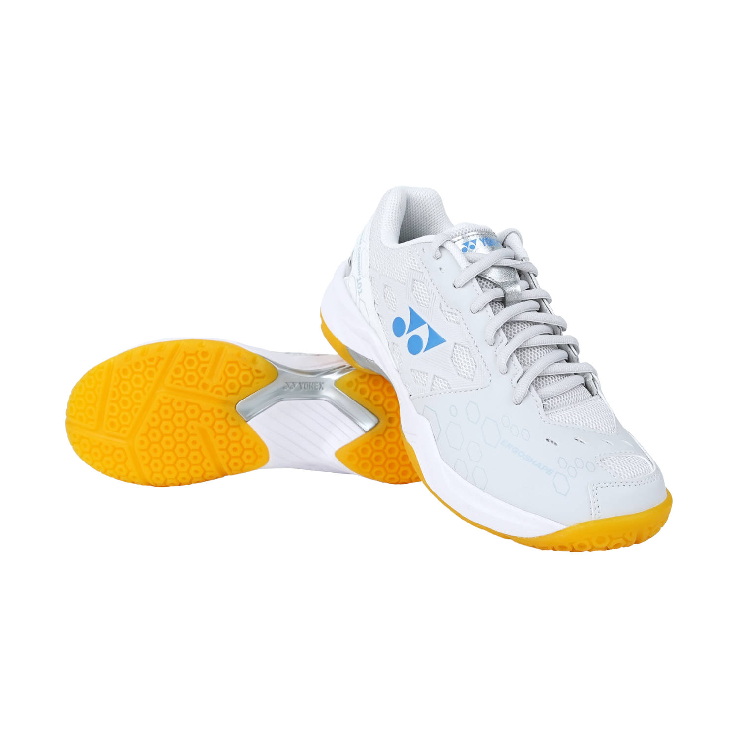 Yonex SHB101EX Power Cushion 101 Badminton Shoe Unisex - Ice Grey/ White Badminton Shoes Yonex