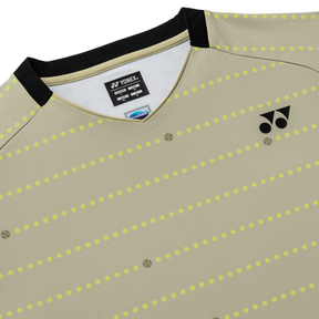 Yonex 10710EX Tournament Crew Neck Shirt 2026 Unisex - Khaki Beige Clothing Yonex