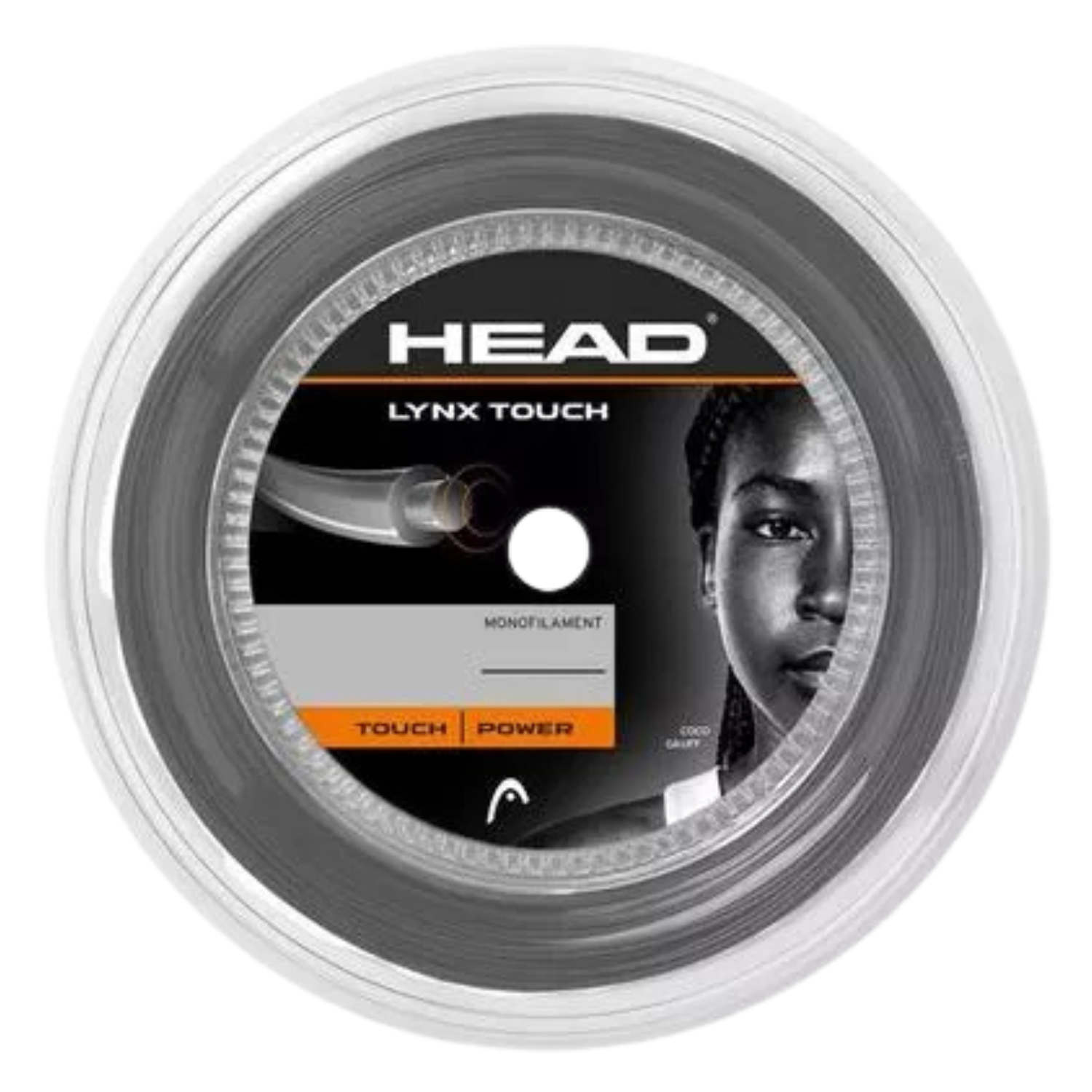 Head Lynx Touch 16 Tennis String Reel - Transparent Black Transparent Black 1.30mm 200m String (Reel) Head