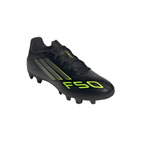 Adidas F50 Club FG/MG Football Shoe Unisex - Black/Lemon shoes Adidas