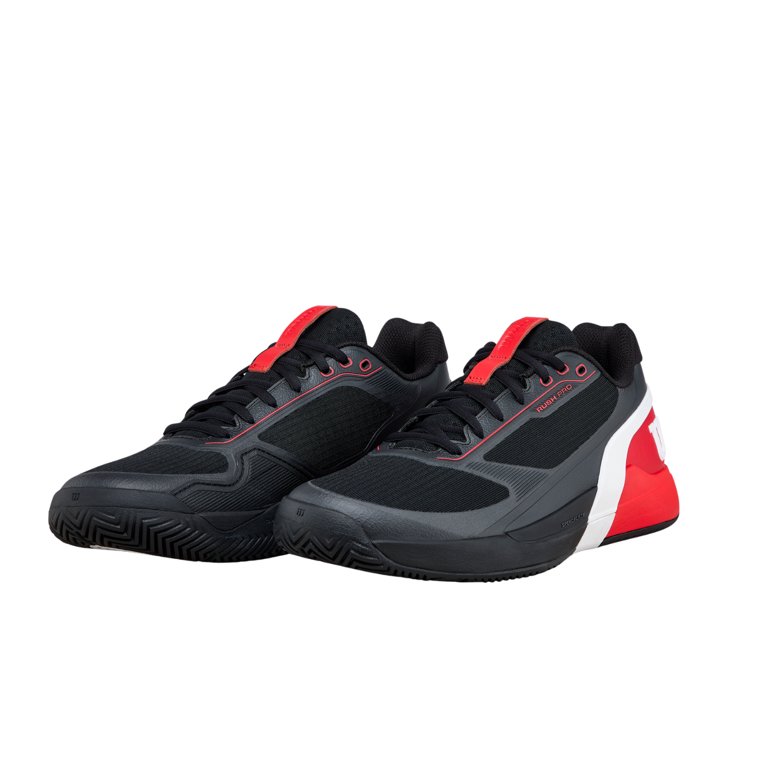 Wilson Rush Pro 5 Tennis Shoe Men - Black/Red Tennis Shoes Wilson