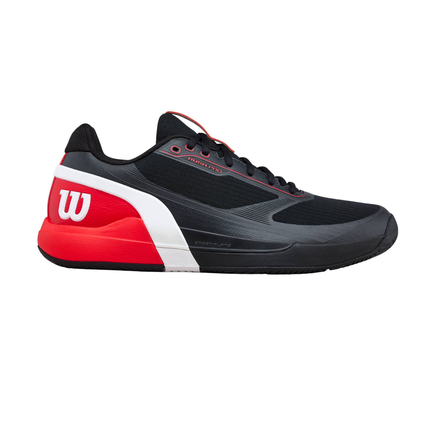 Wilson Rush Pro 5 Tennis Shoe Men - Black/Red Tennis Shoes Wilson