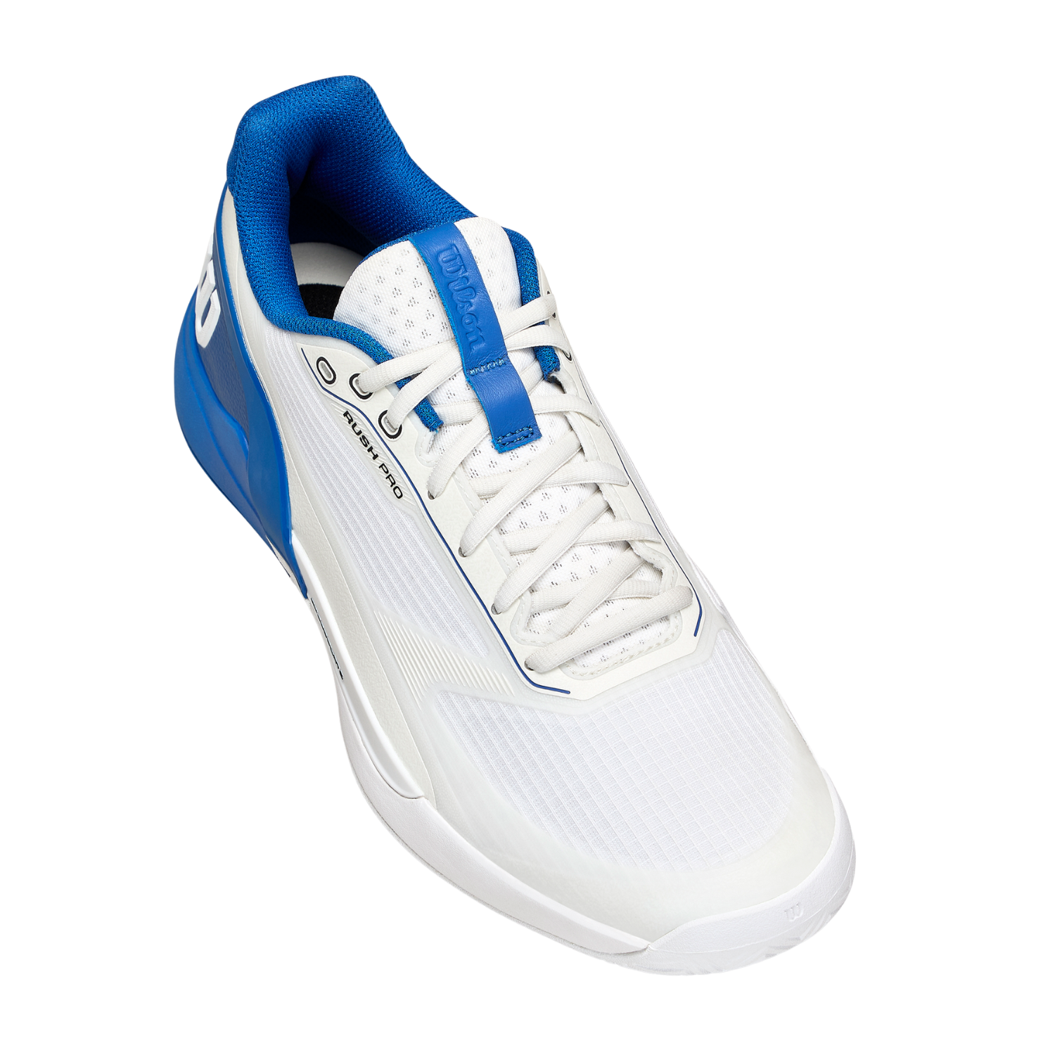 Wilson Rush Pro 5 Tennis Shoe Men - White/Blue Tennis Shoes Wilson
