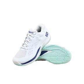Wilson Rush Pro Ace Junior Tennis Shoe - White/Bay/Skipper Blue Tennis Shoes Wilson