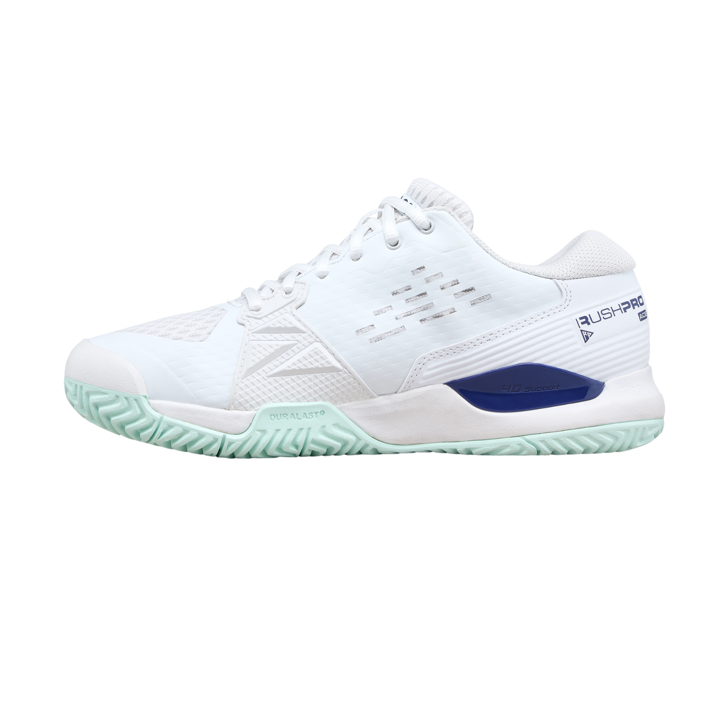 Wilson Rush Pro Ace Junior Tennis Shoe - White/Bay/Skipper Blue Tennis Shoes Wilson