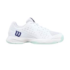 Wilson Rush Pro Ace Junior L Tennis Shoe - White/Bay/Skipper Blue Tennis Shoes Wilson