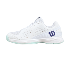 Wilson Rush Pro Ace Junior L Tennis Shoe - White/Bay/Skipper Blue White Bay Skipper Blue Tennis Shoes Wilson
